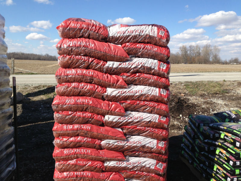 Red Dyed Mulch